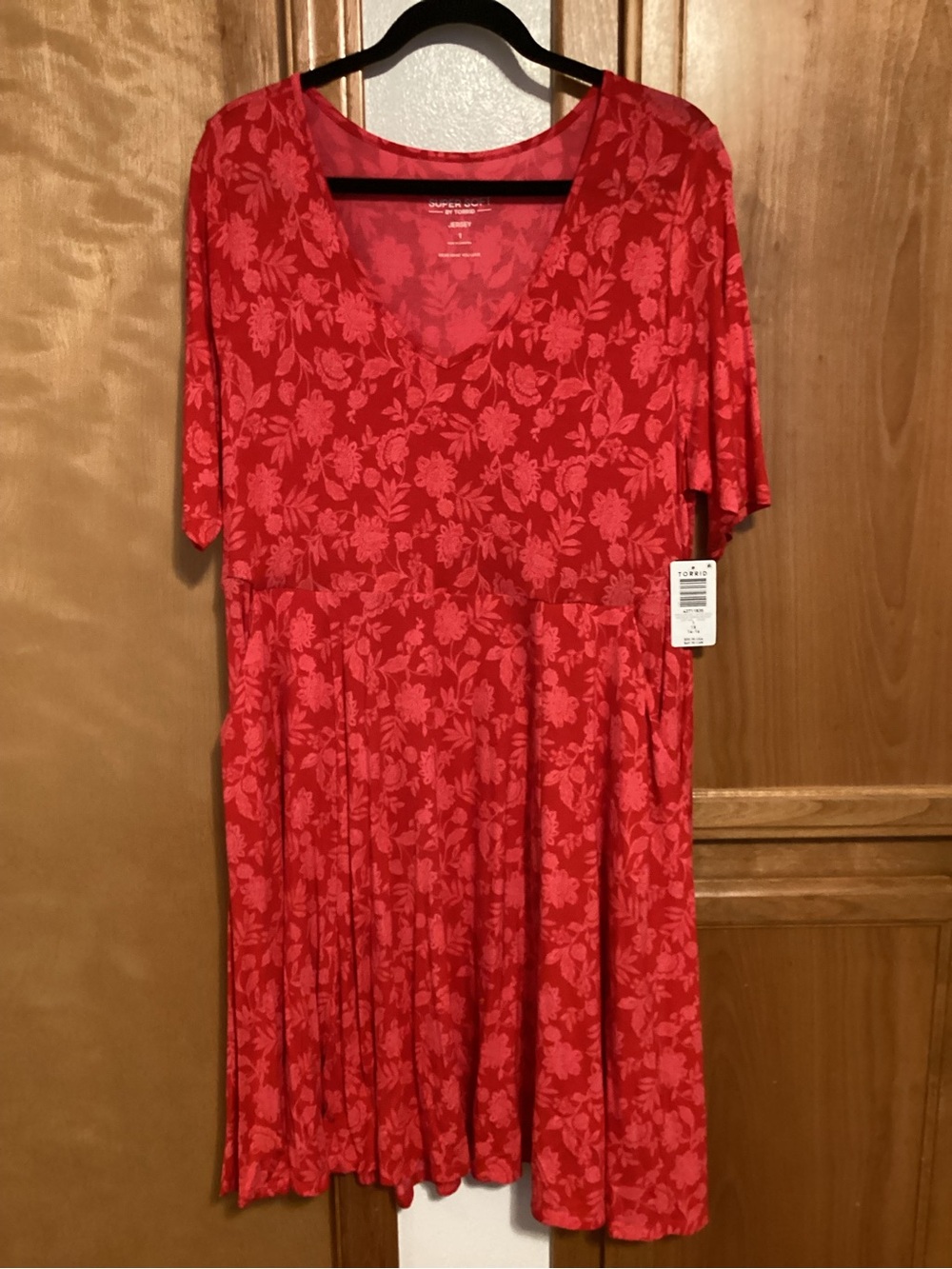 Torrid Super Soft Skater Dress, Paisley, size 1 (14/16), NWT